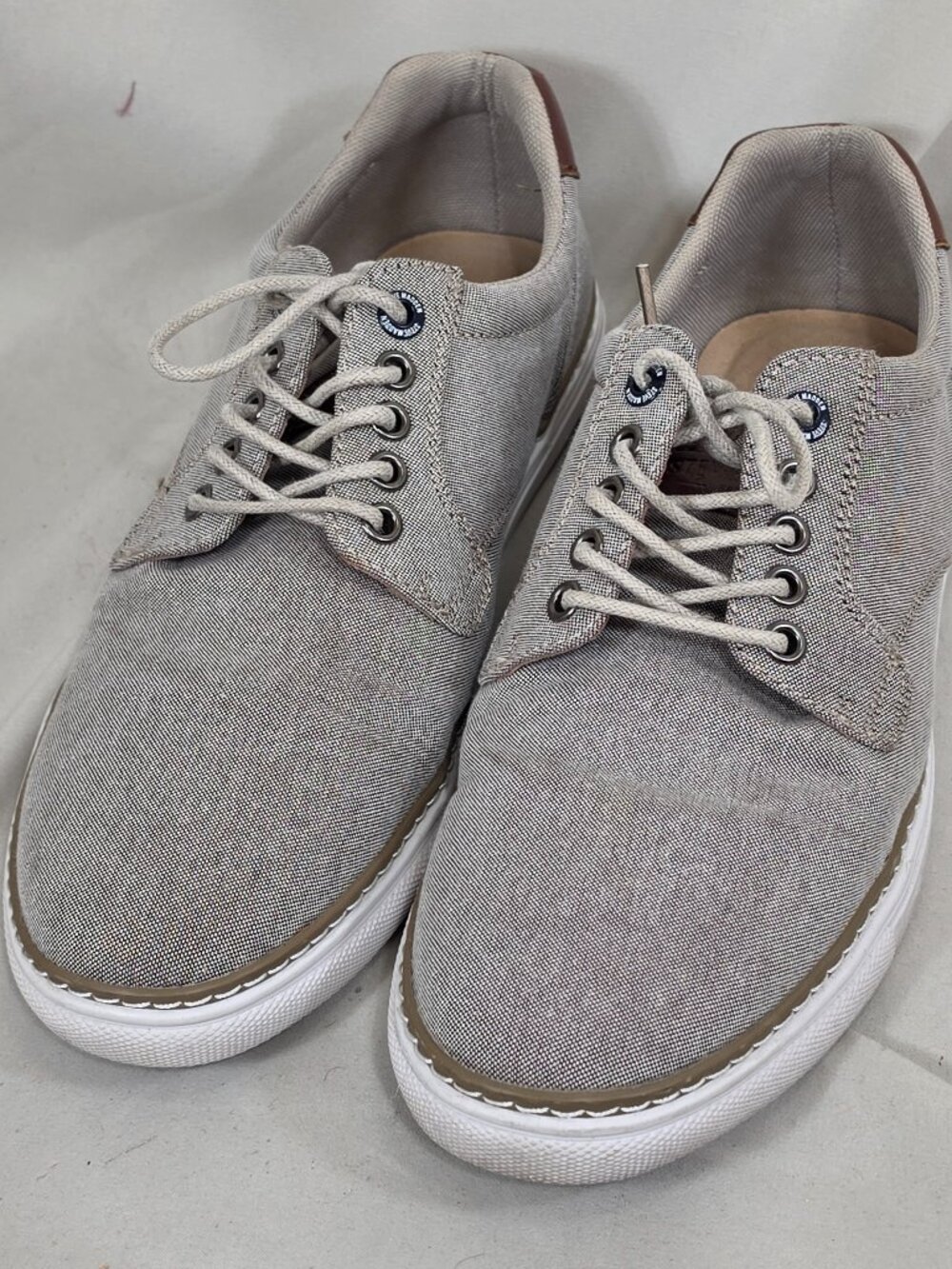 Steve MADDEN Canvas Sneakers Men's 8 boat shoe tan